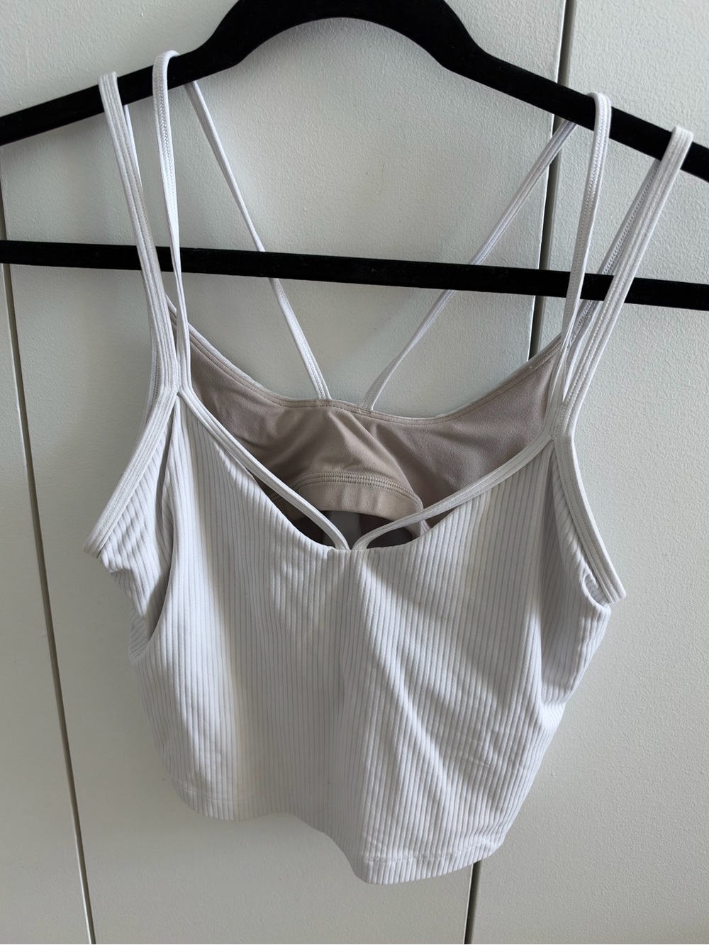 Lululemon Ribbed Strappy Tank Top - White
